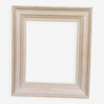 Frame called "Montparnasse" in carved wood and patinated in gray around 1950