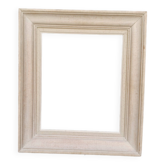 Frame called "Montparnasse" in carved wood and patinated in gray around 1950