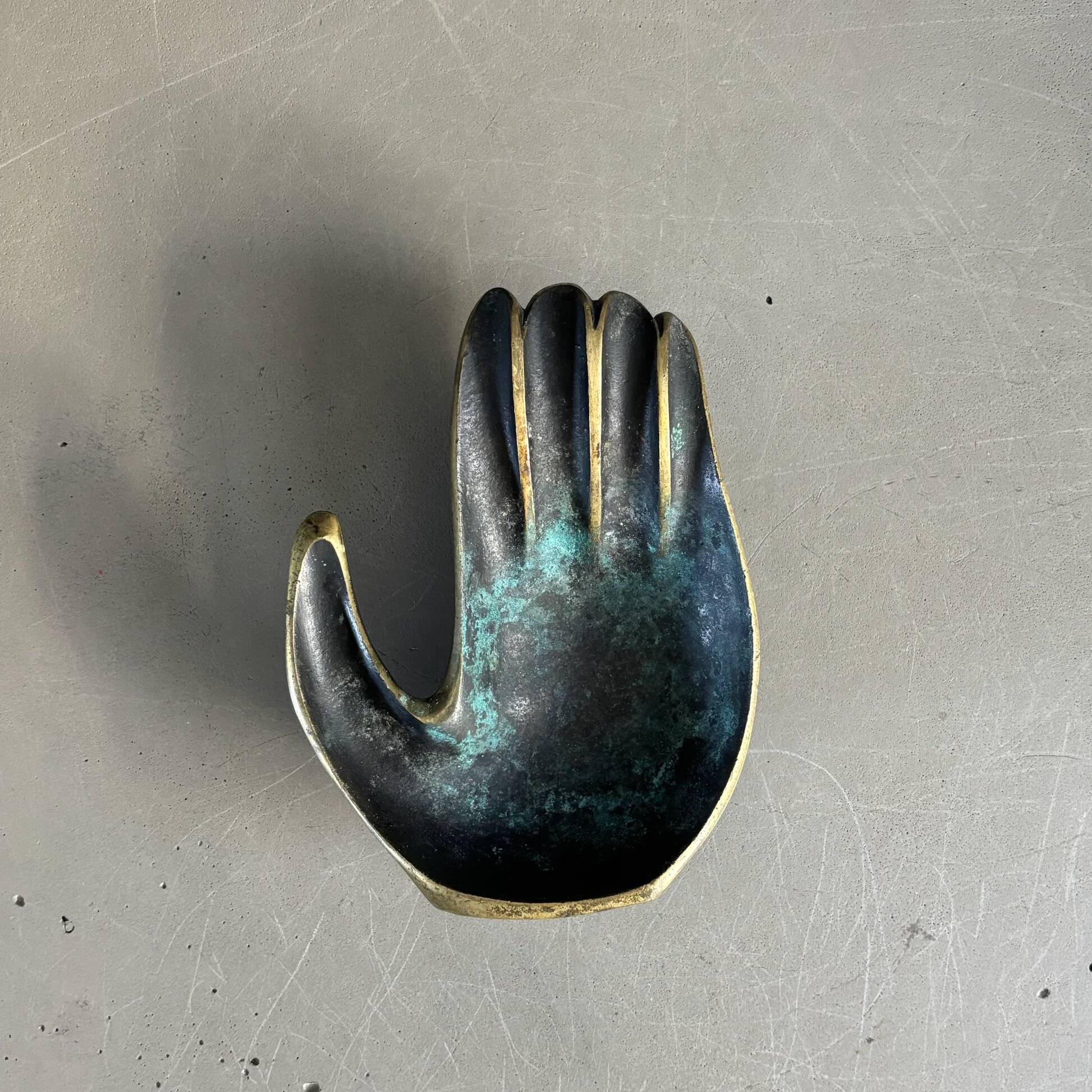 Bronze hand catchall Editions Gerfaux 60-70