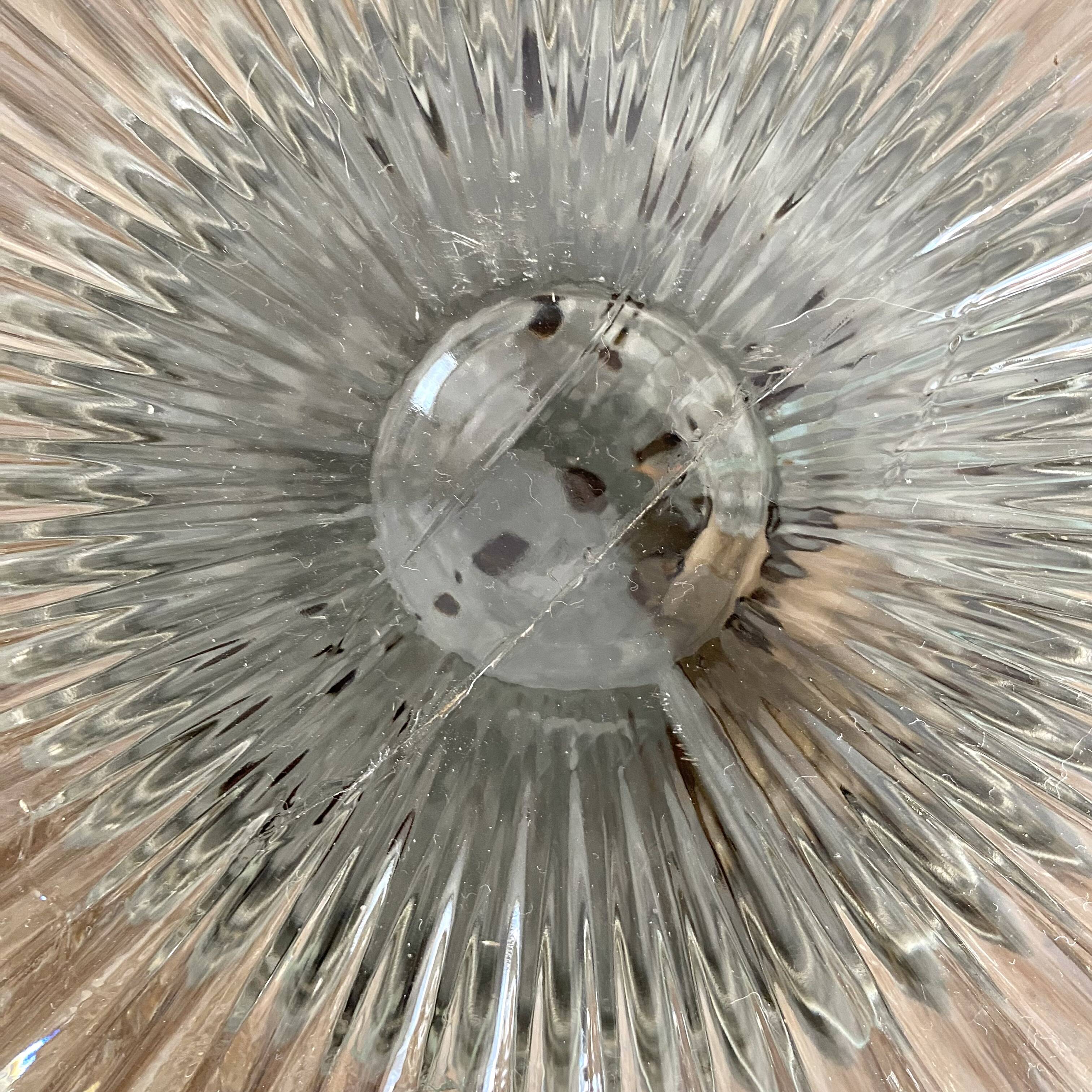 Vintage square glass ceiling light