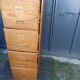 Oak curtain binder notary furniture 4 drawers