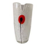 Handcrafted blown glass vase