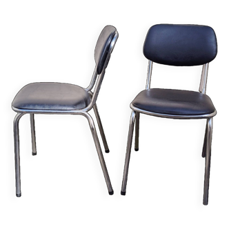Set of 2 vintage civic chairs