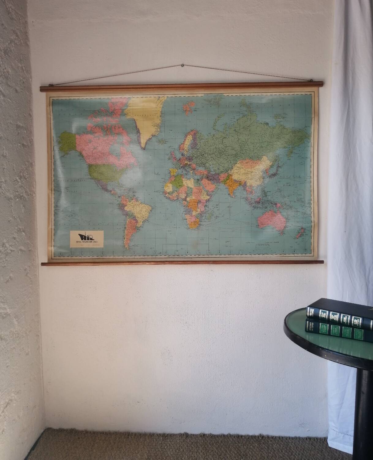 Old world map Royal Interocean Lines