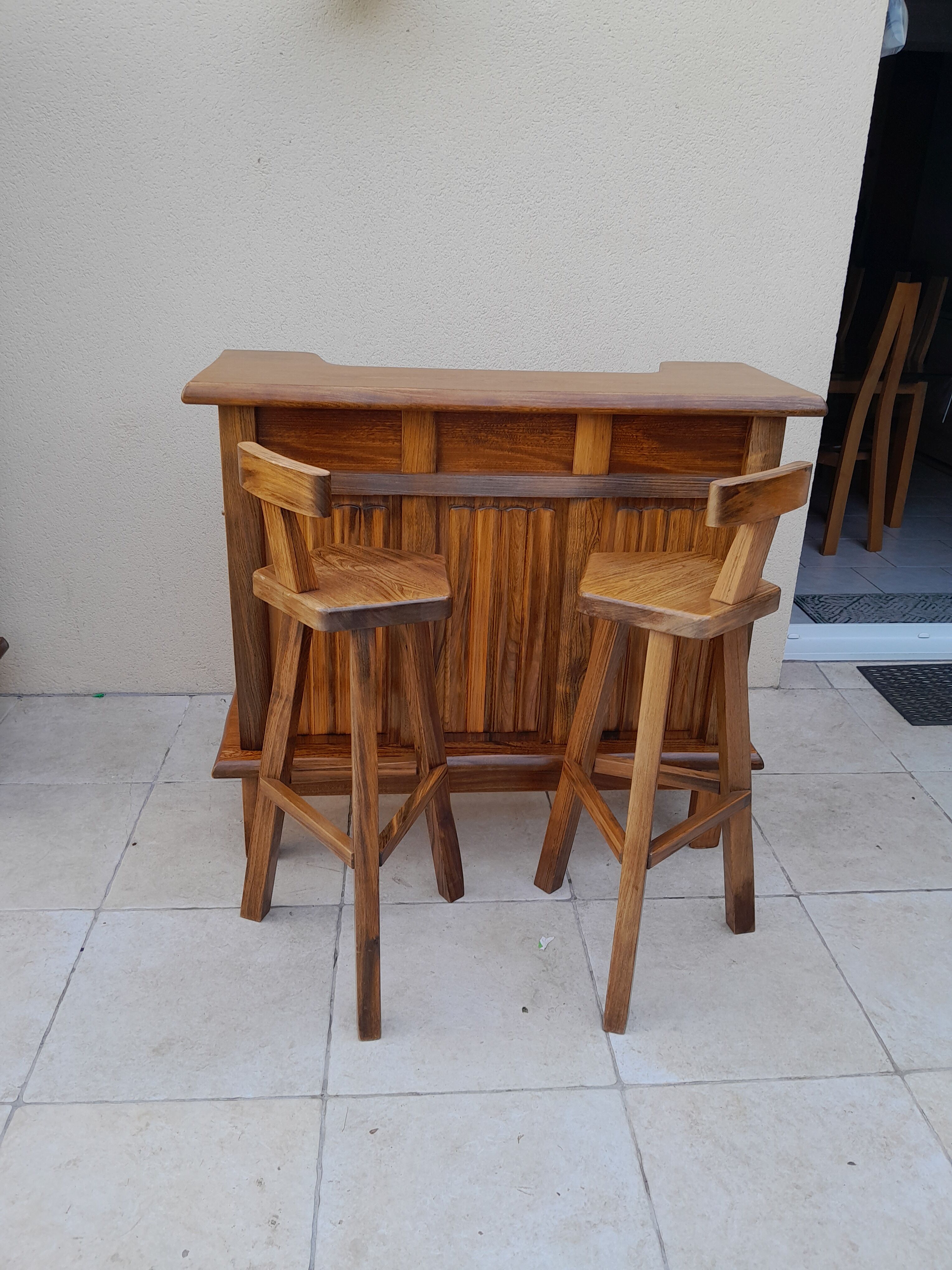 Stools and bar by Olavi Hanninen for Mikko Nupponen 50s 60s