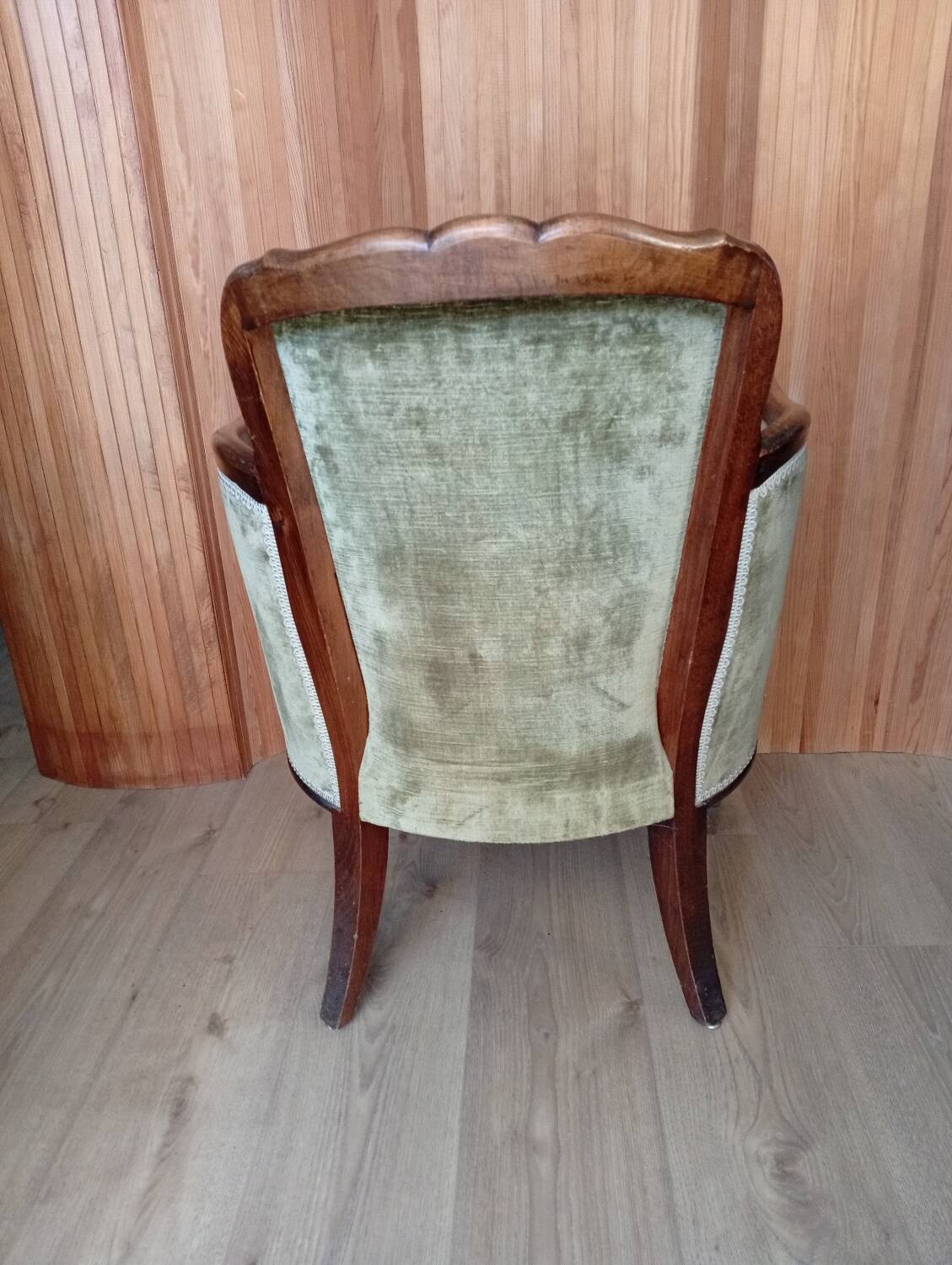 Fauteuil bergère style Louis XV