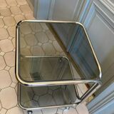 Table basse à double niveau des années 1970