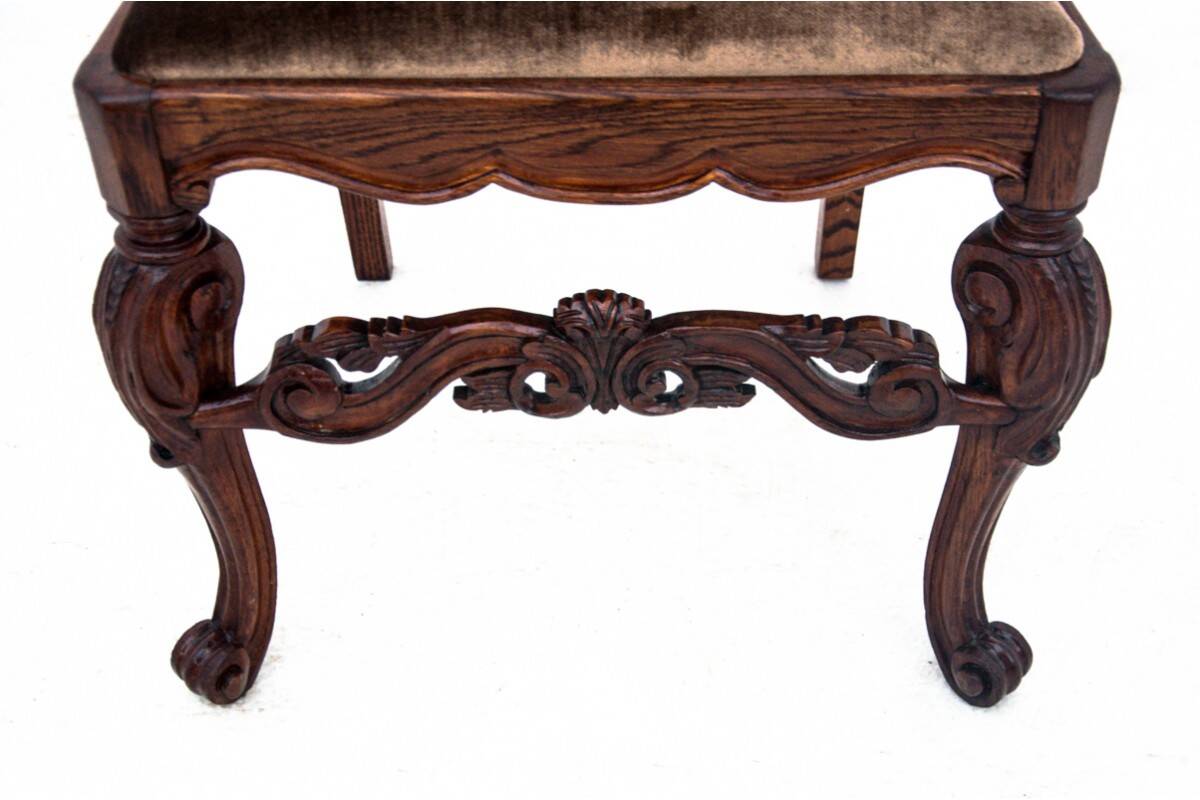 Antique table and chairs from the 19th century, Western Europe.