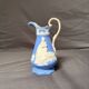 Victorian Porcelain Cruche Pitcher Vase Ewer Sam Alcock Woman Girl