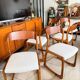 Set of 6 vintage Baumann sled chairs