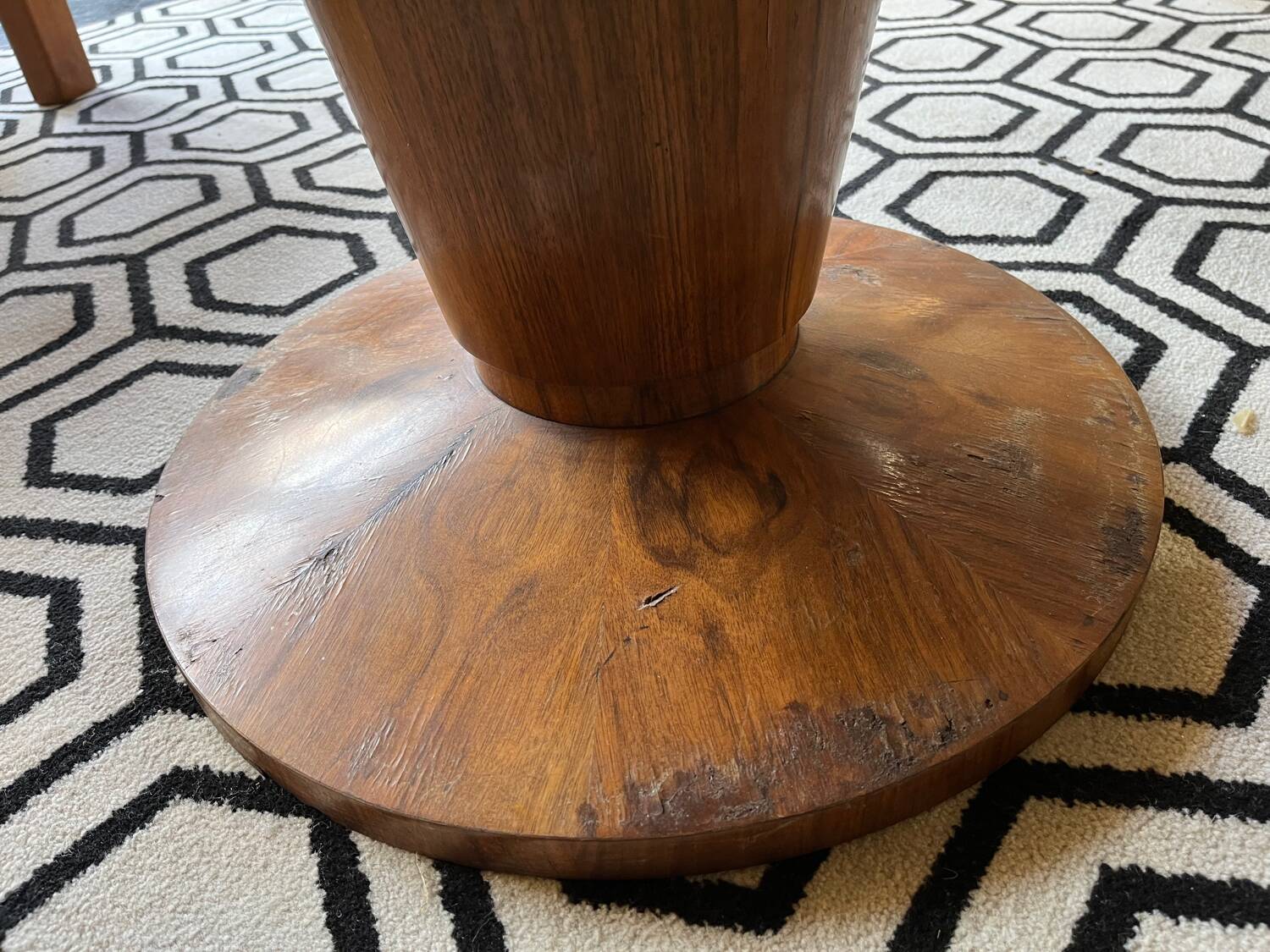 Large pedestal table 1930