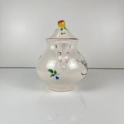 Small teapot KG Lunéville, model "Réverbère", tulip pattern.