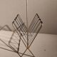 Vintage gold metal and black scoubidou magazine holders
