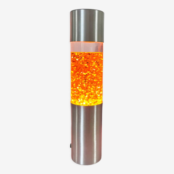 Lampe lave à paillettes années 70