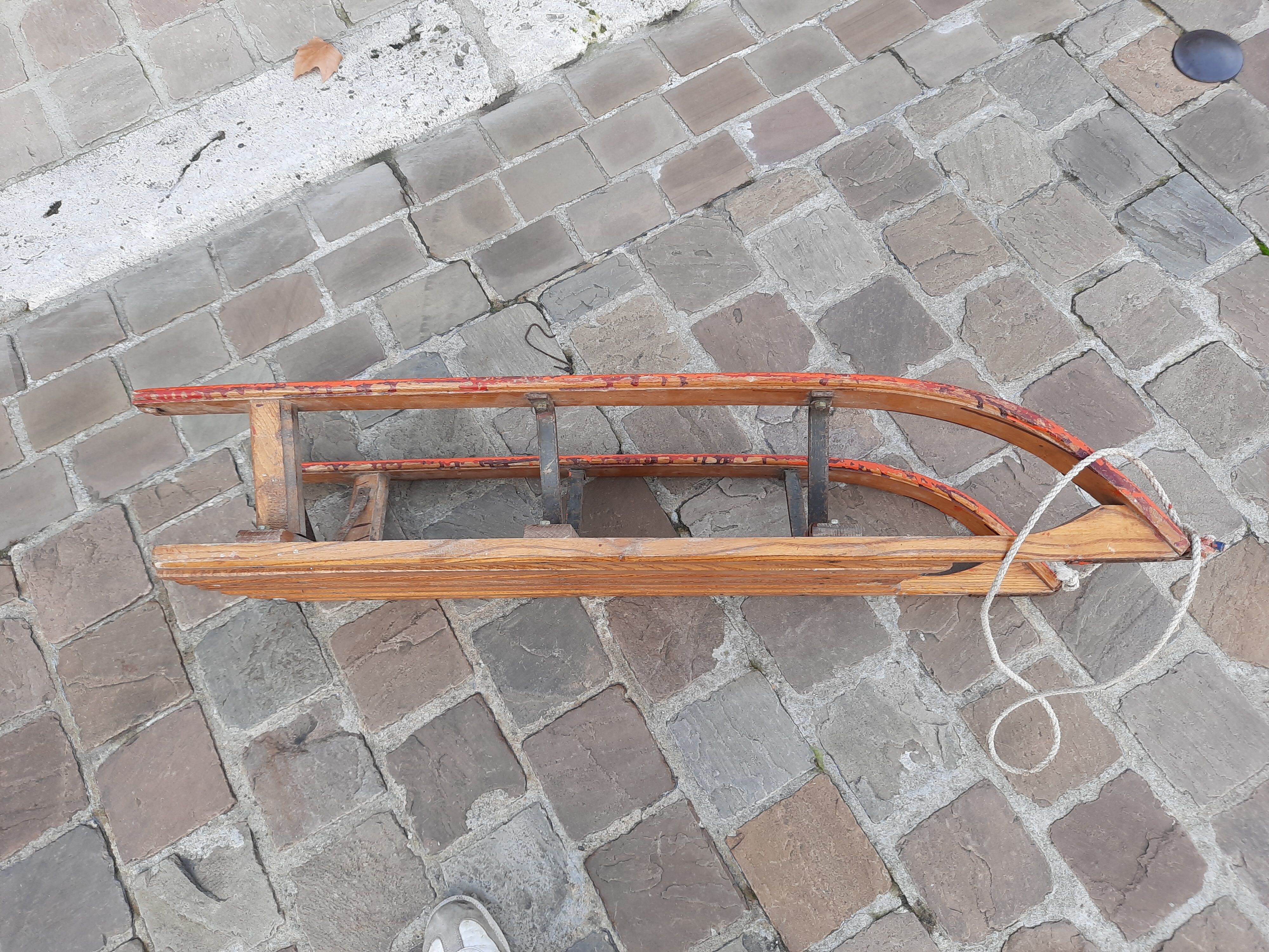 Old wooden sled