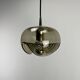 Futura suspension in smoked wavy glass by Peill & Putzler 1970