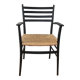 Vintage straw armchair Enrico Delmonte 1960