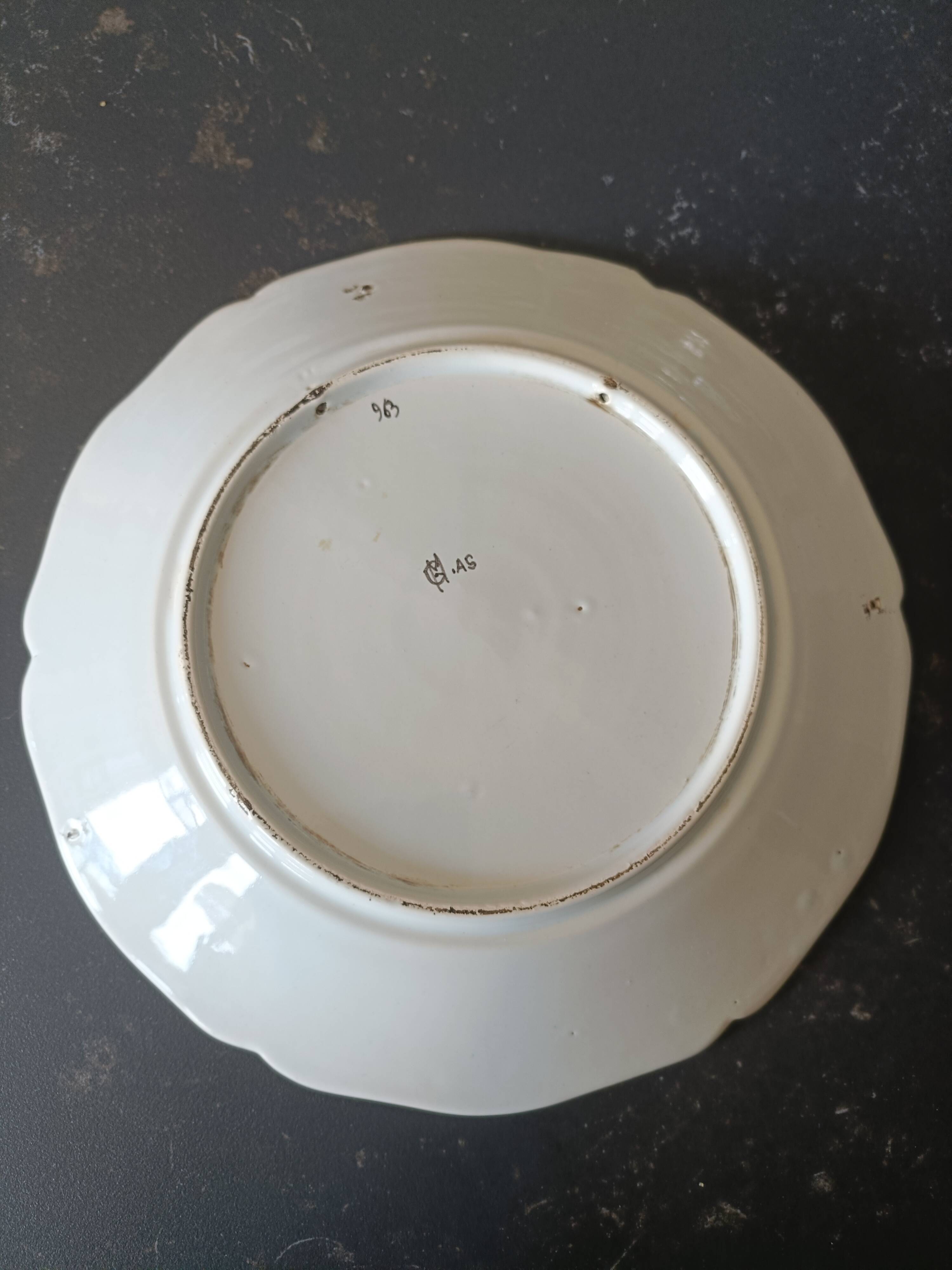 Plate signed geo martel old rouen