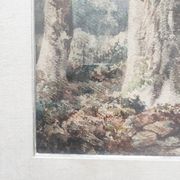 View of a Lake, 19th Century Framed Watercolor
