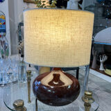 Vintage stoneware floor lamp