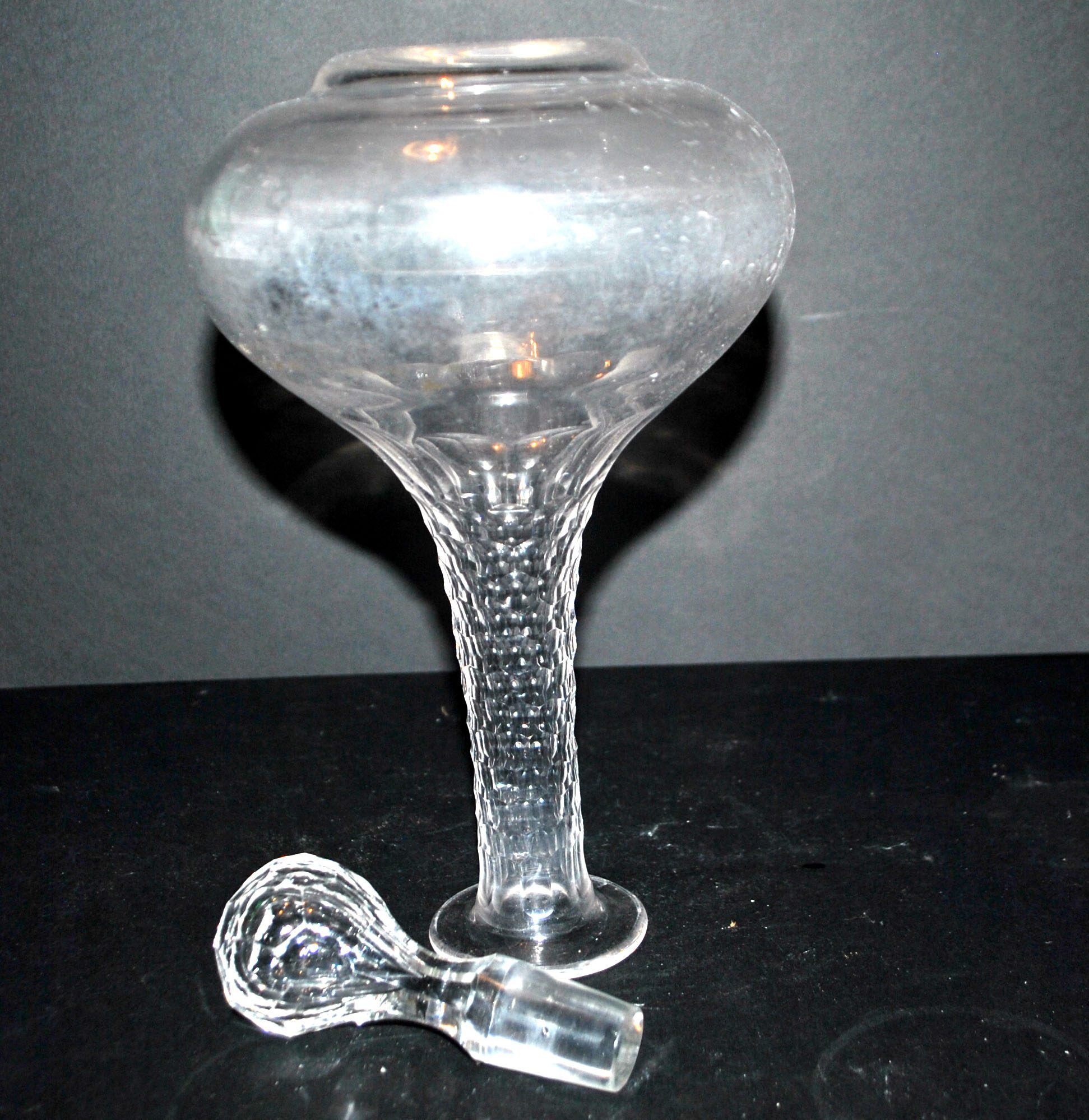 Baccarat tortoiseshell cut crystal carafe H29cm