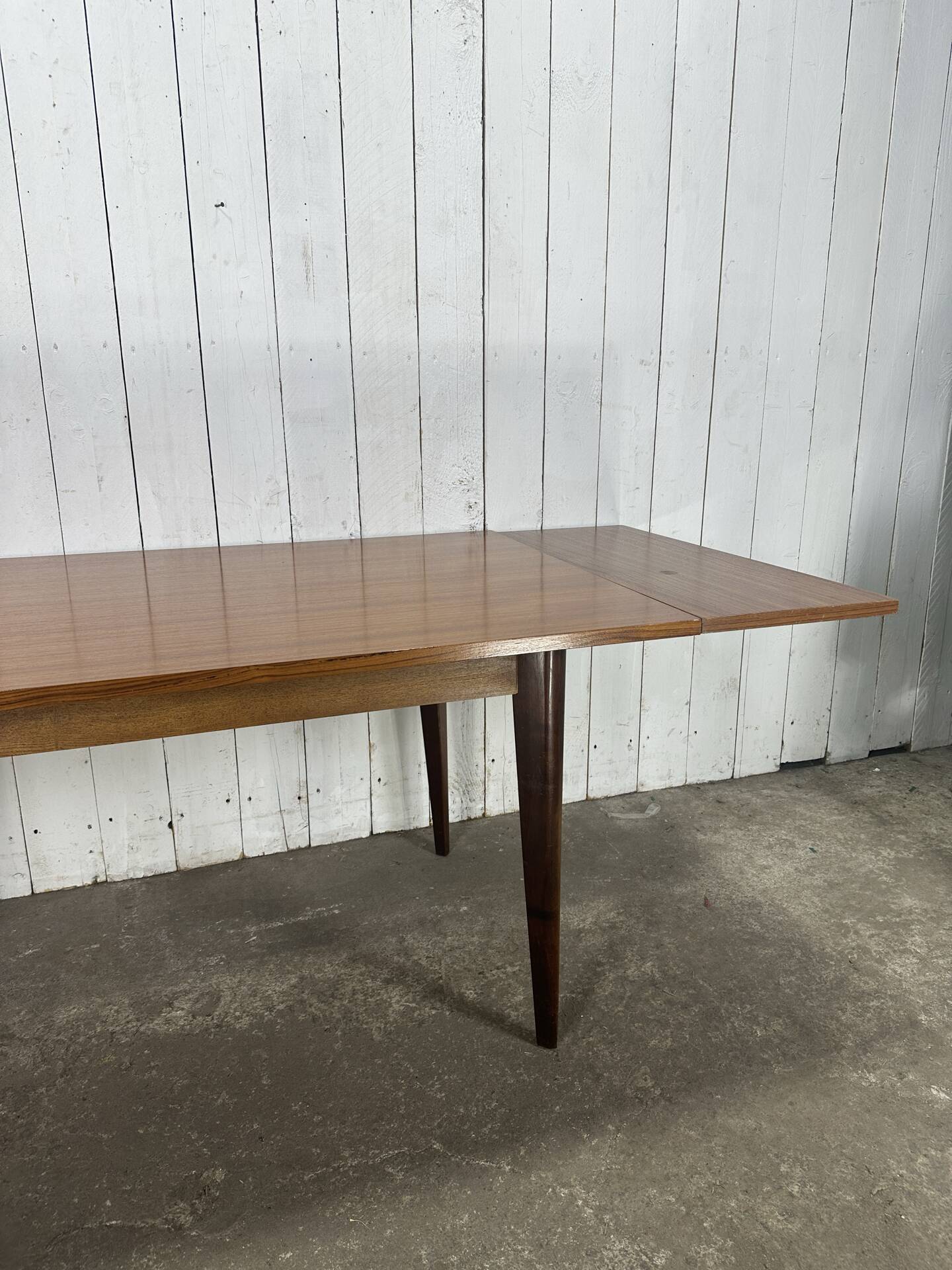 Table à manger vintage en teck extensible – années 60
