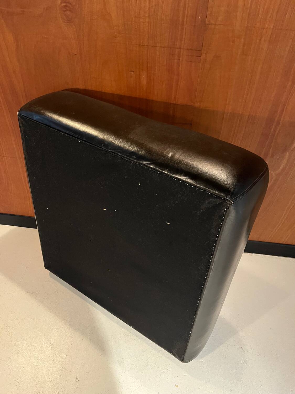 Leather poufs from Roche Bobois around 2000.