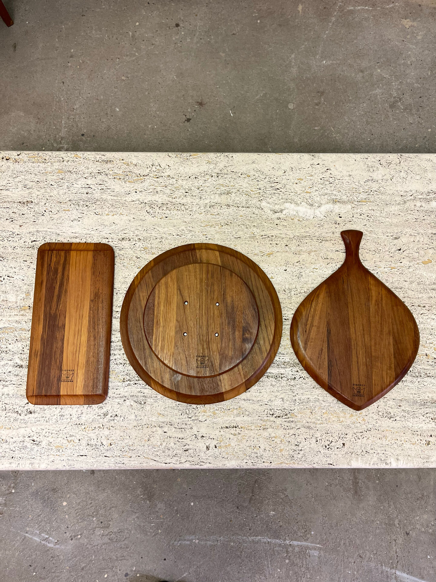 Ensemble de service en teck scandinave