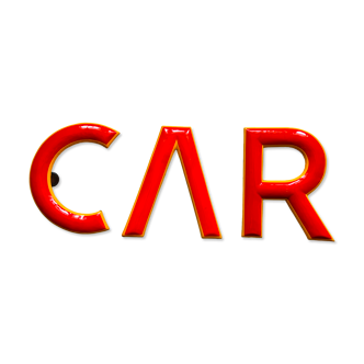 Vintage enamel  car  sign