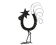 Folk art sculpture, metal rooster, 1950s. Height: 36.5 cm