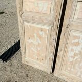 Pair of old fir doors 113x232