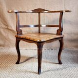 Pair of 1900 living room armchairs with bistro seating