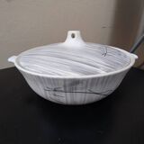 Soupière et plat niderviller modèle chatons 1950