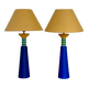 Pair of Olivier Villatte lamps from the 80s