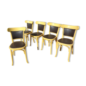 set de 5 chaises bistrot