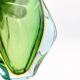 Murano vase Flavio Poli Sommerso Emerald Green Yellow Turquoise 26cm