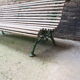 Old bench cast iron base and wooden slats