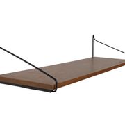 Étagère murale en bois de teck vintage