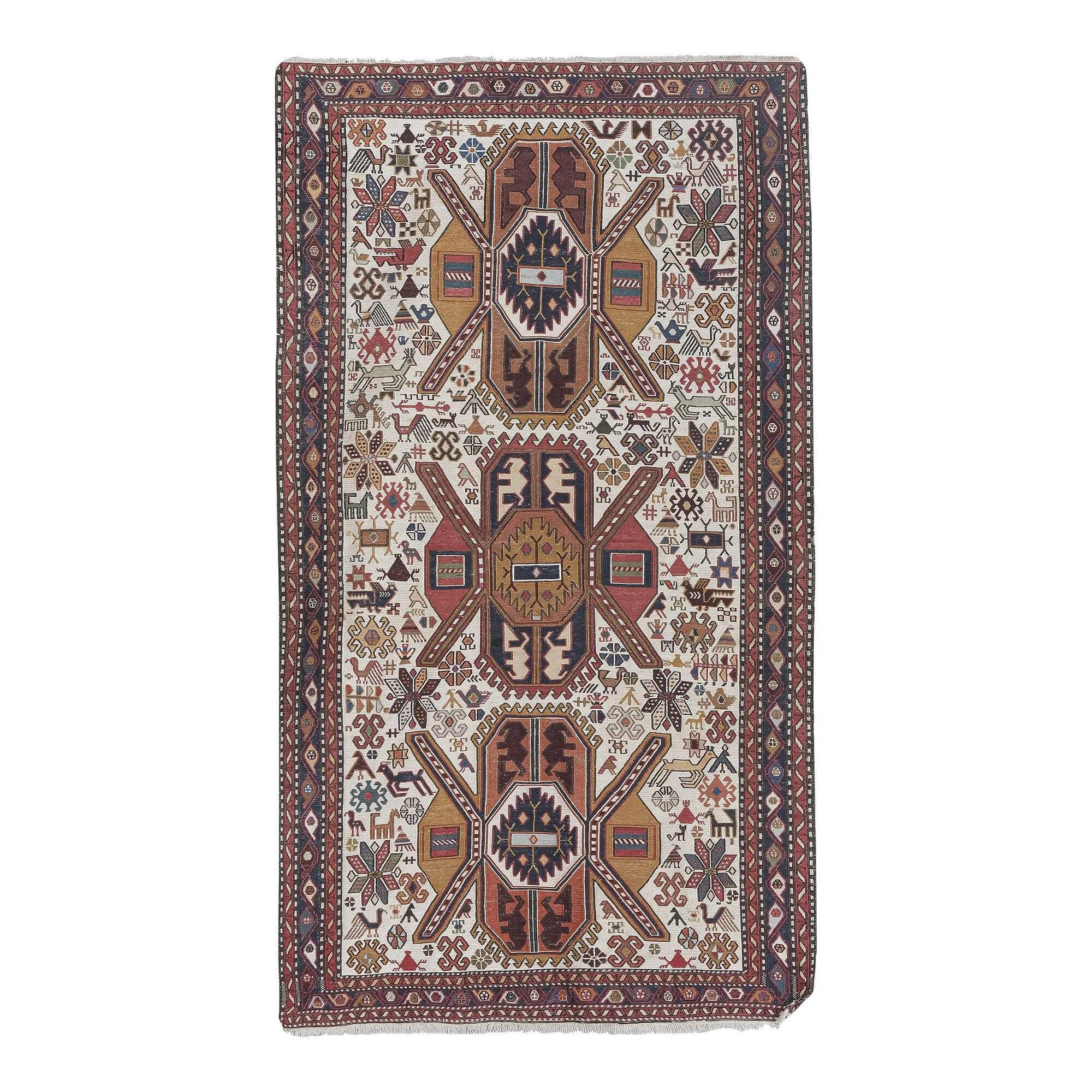 Vintage handmade Turkish rug 107x192 cm