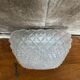 Antique Ceiling Light Sconce Molded Glass + Metal Support 70s Vintage #B791