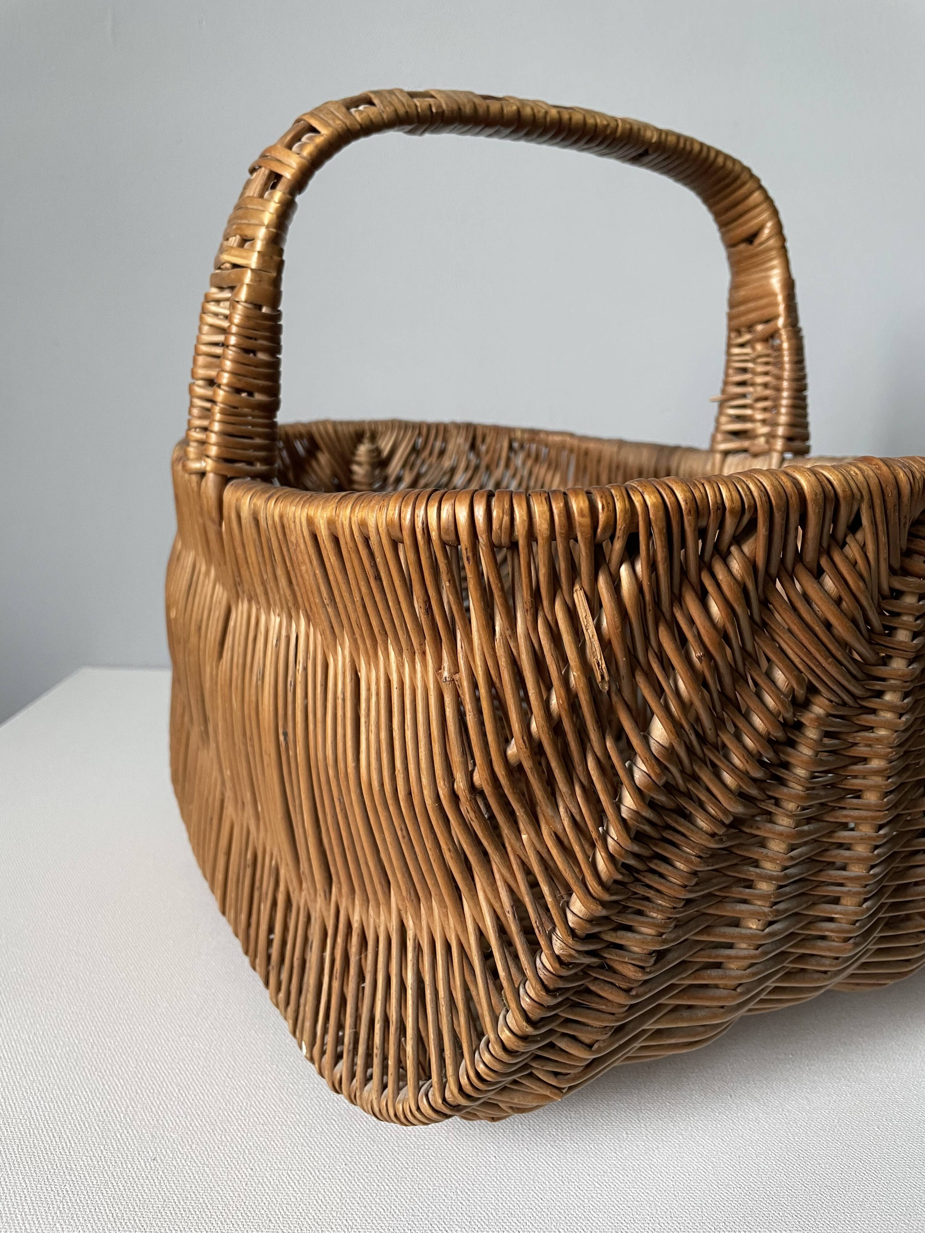 Vintage wicker basket