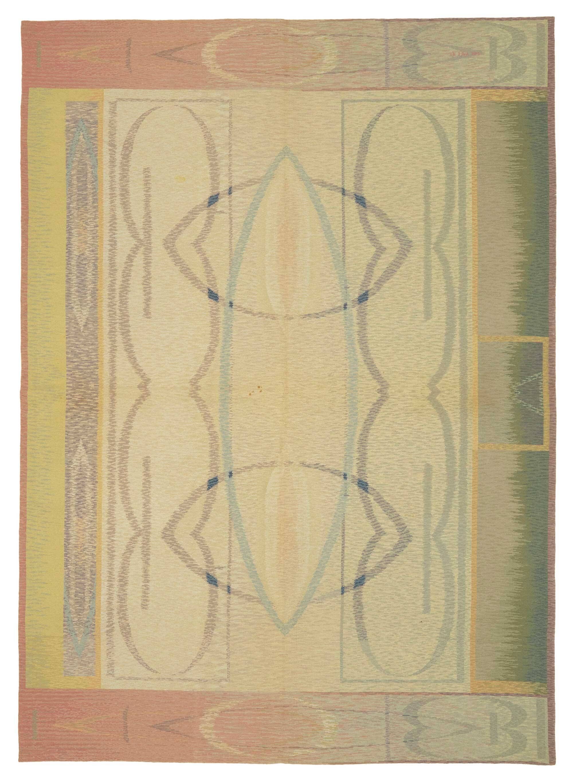 Handmade Vintage Flatweave Needlepoint Kilim 180 cm x 256 cm
