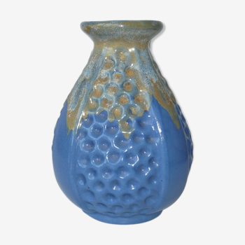 Alpho St Uze enamelled sandstone vase