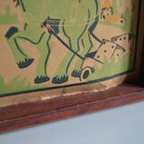 Old game board of small horses