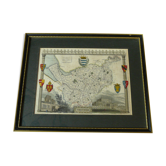 Gravure anglaise ancienne comté cheshire