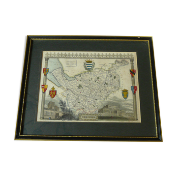 Old English engraving County Cheshire