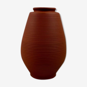 Handmade terracotta vase streaks 30 cm