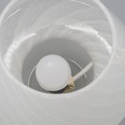 Lampe de table champignon en verre gris de Murano, années 1970