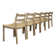 Ensemble de 6 chaises de salle à manger modèle 84 par Niels Otto Møller, années 1970.