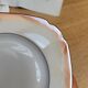 Orange porcelain dessert plates